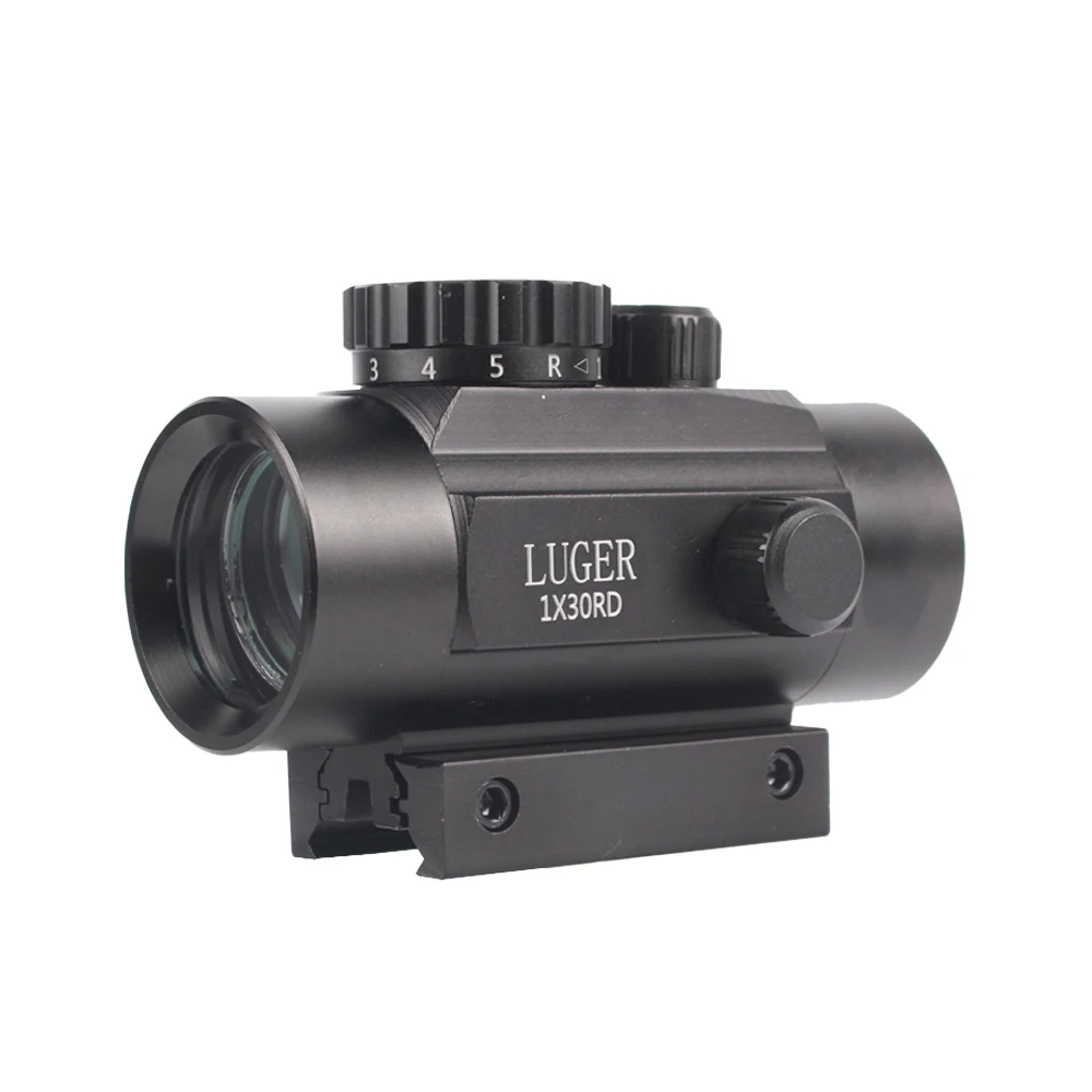 LUGER 1x30 красный зеленый горошек тактический прицел голографическая оптика