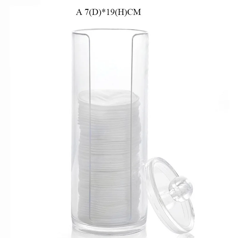 Акриловый хлопковый тампон органайзер для макияжа коробка хранения портативный