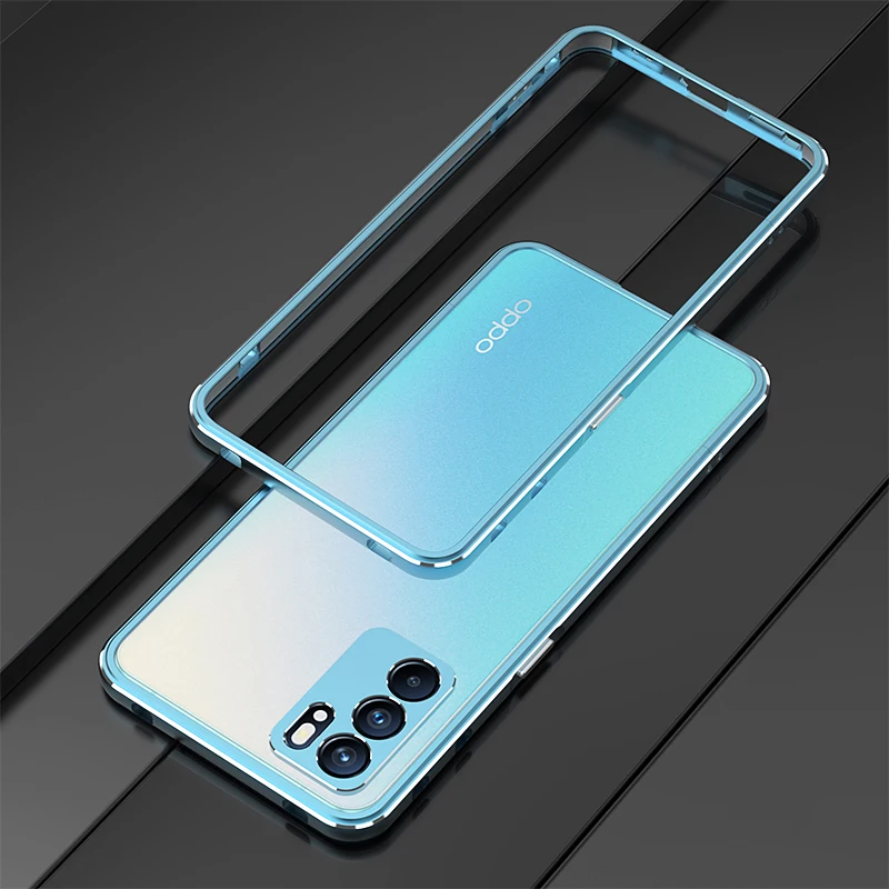 

For OPPO Reno 6 Pro Case Aluminum Metal Bumper for Reno 6Pro Frame Slim Cover phone case for Reno6 Pro Metal Shell