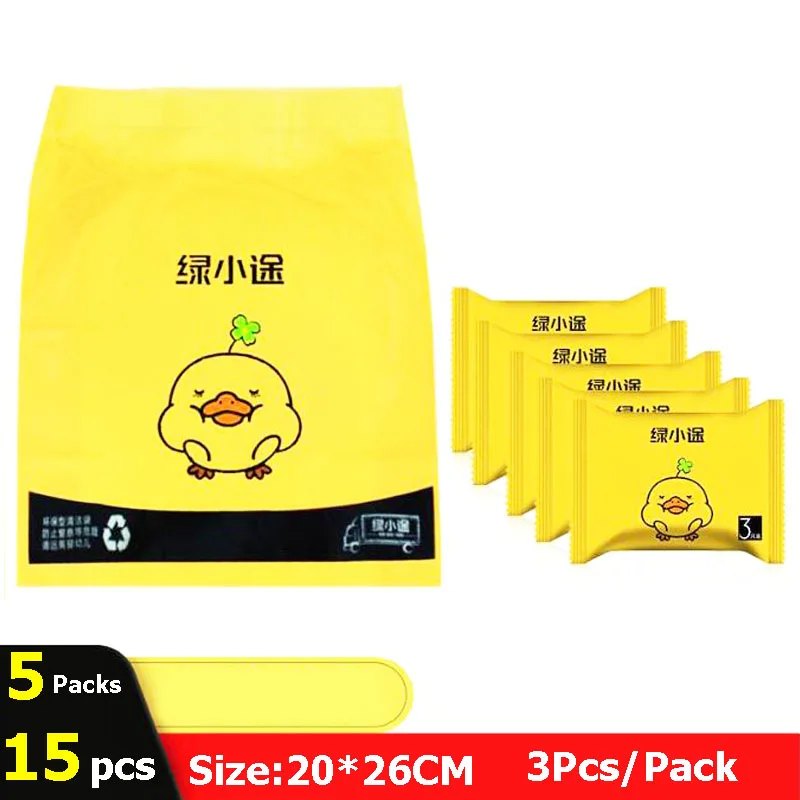 

5 Packs Car Garbage Bag Portable Disposable Trash Bags Sticking Type Auto Cleaning Bag Universal Car Home Office Accessories