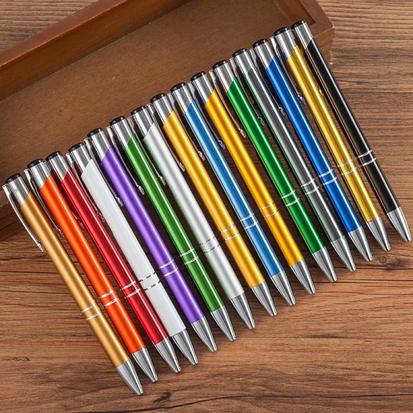 Mixed colors 100 шт./лот бизнес шариковые ручки Канцелярские Шариковые ручки Caneta Новинка подарок Zakka офисные материалы школьные принадлежности может логотип на заказ - Цвет: Mixed colors