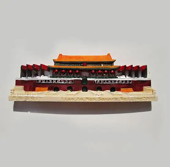 Китай 1 шт. милые ручная роспись Great Wall Temple Of Heaven 3D магниты на холодильник для