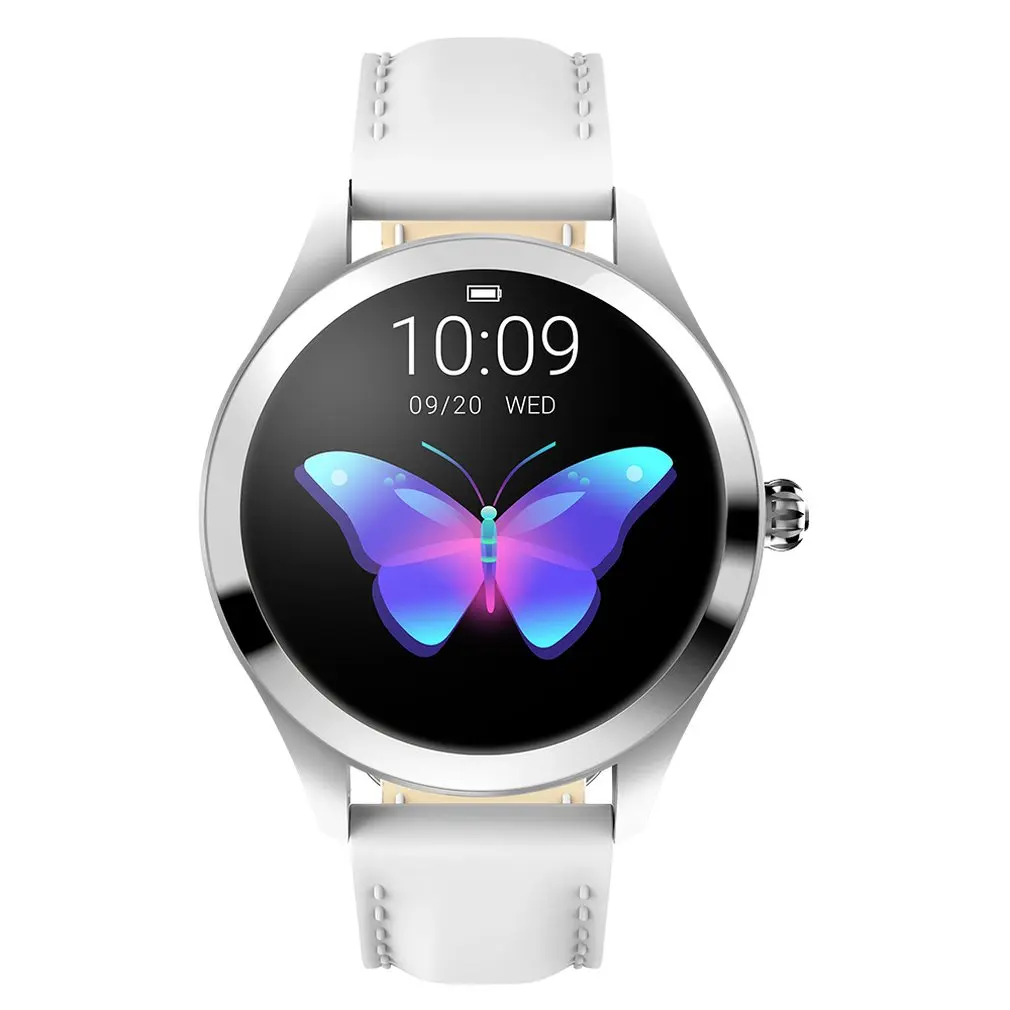 Silver belt KW10 модные часы Smart Watch Для женщин очаровательный браслет монитор сердечного ритма Sleep Monitor Смарт-часы с мониторингом подключения IOS Android PK S3 группа - Цвет: Silver belt