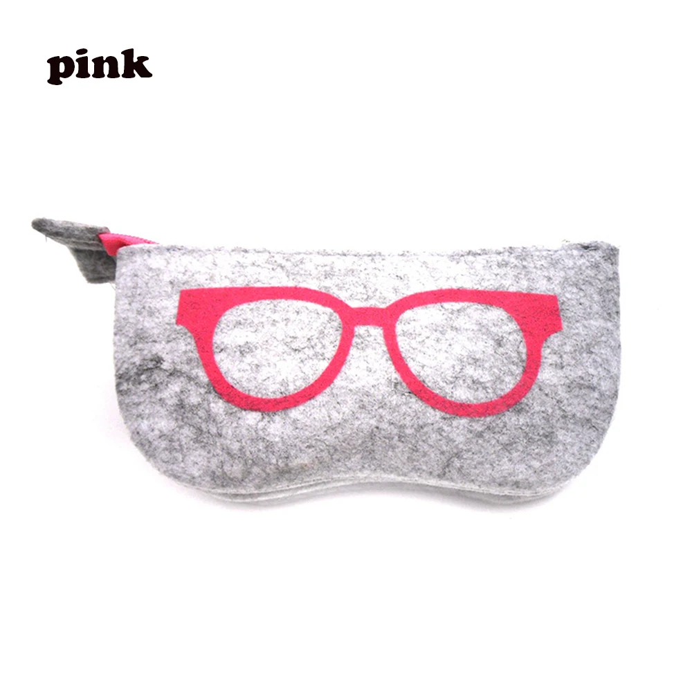 pink HOOH 1 шт., хит, молния, мужские очки, солнцезащитные очки, чехол, сумка, коробка, защита для хранения, модные женские очки, аксессуары - Цвет: pink
