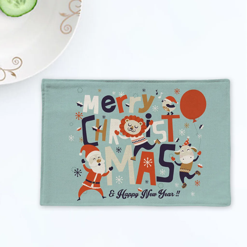 Christmas Table Placemat Restaurant Hotel Creative Household Goods for dining table Xmas Decorations for home set de table F916