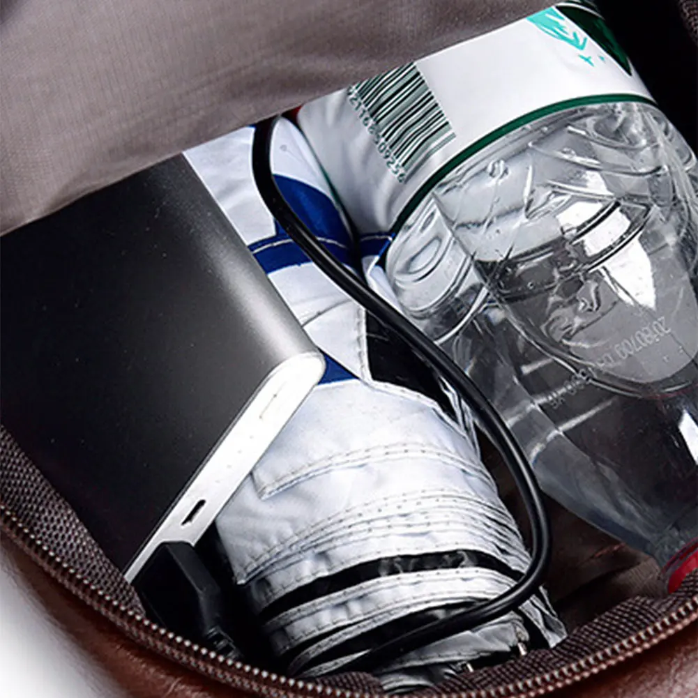 Кожаная нагрудная сумка для мужчин портативная уличная спортивная на одно плечо