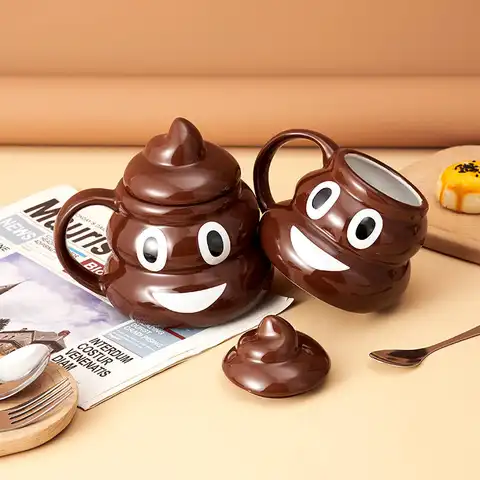 Креативная мультяшная кружка-улыбка, чашка для чая, кофе, смешной подарок с юмором, 3D кружки для уборки, кружки с ручкой, чашка для чая, Офисна...