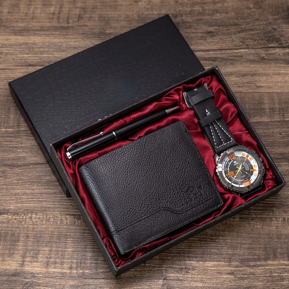

Men's gift set exquisite packaging watch + Wallet pen set combination