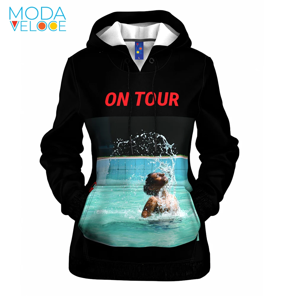 

Women Hoodie West 3D Print hoodies Women 2021 Black slim fit long sleeve teen Hoodie Fashion cool Unisex Pullovers Casual