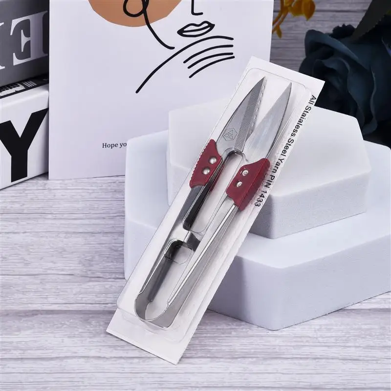 

5pcs/set Stainless Steel Yarn Shears Cutting Sewing Scissors Shears Cross Stitch Scissors Embroidery Scissor U Thread Scissors