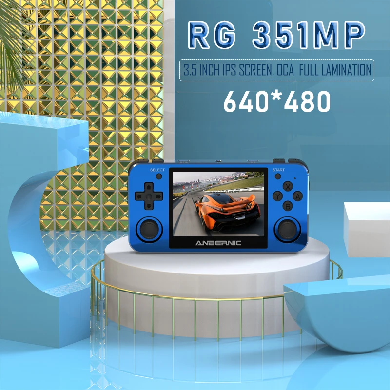 ANBERNIC RG351MP портативная игровая консоль 3 5 дюймов IPS экран 128G 13000 + Ретро игровой