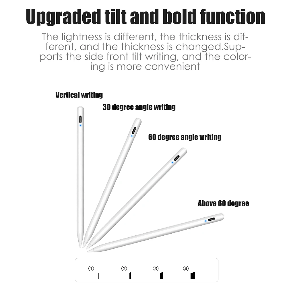 Для iPad карандаш Apple ручка стилус для Pencil 2 1 Air 4 2021 Pro 11 12 9 2020 3 10 5 2019 Mini сенсорная |