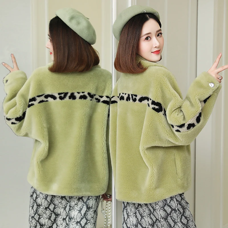 

Шерстяная куртка из натурального овечьего меха Корейская осенне-зимняя куртка женская одежда 2020 замшевая подкладка N-69220 YY1674