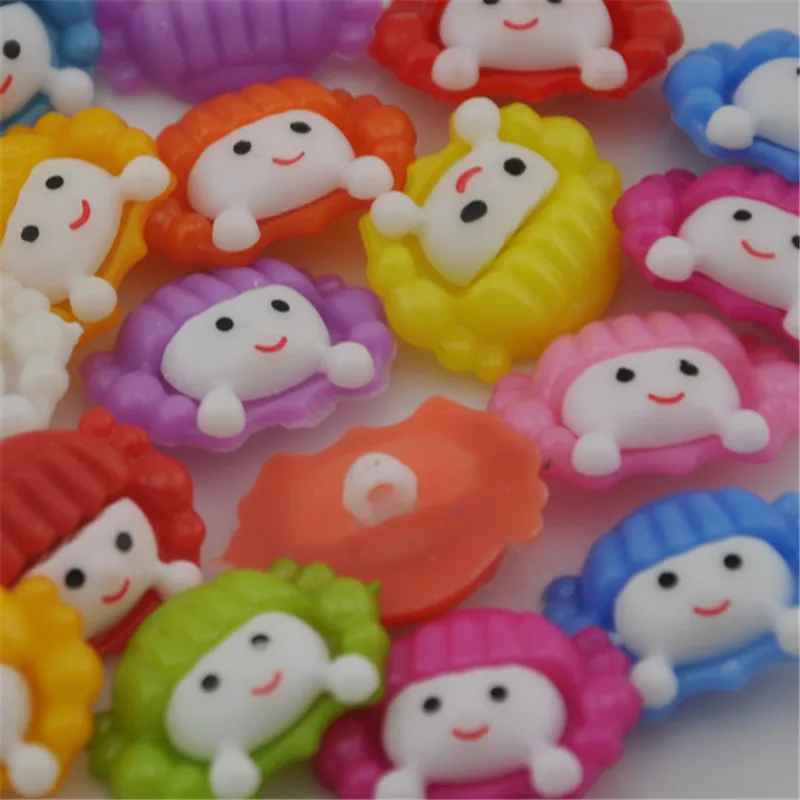 

50 pcs Mix Big baby face Baby/Kid's Backholes Sweing buttons PH61