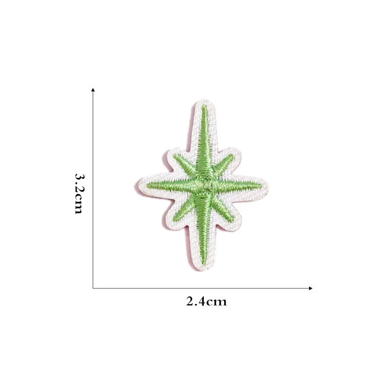 Цветная вышитая звезда тканевая наклейка чехол для телефона ручная книга стикер