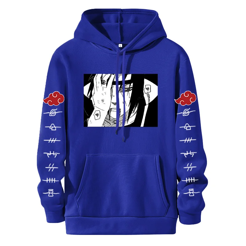

Anime Hoodies Men And Women Clothes Streetwear Cartoon Leisure Uchiha Itachi Cosplay Harajuku Sharingan jacket Tops pullover