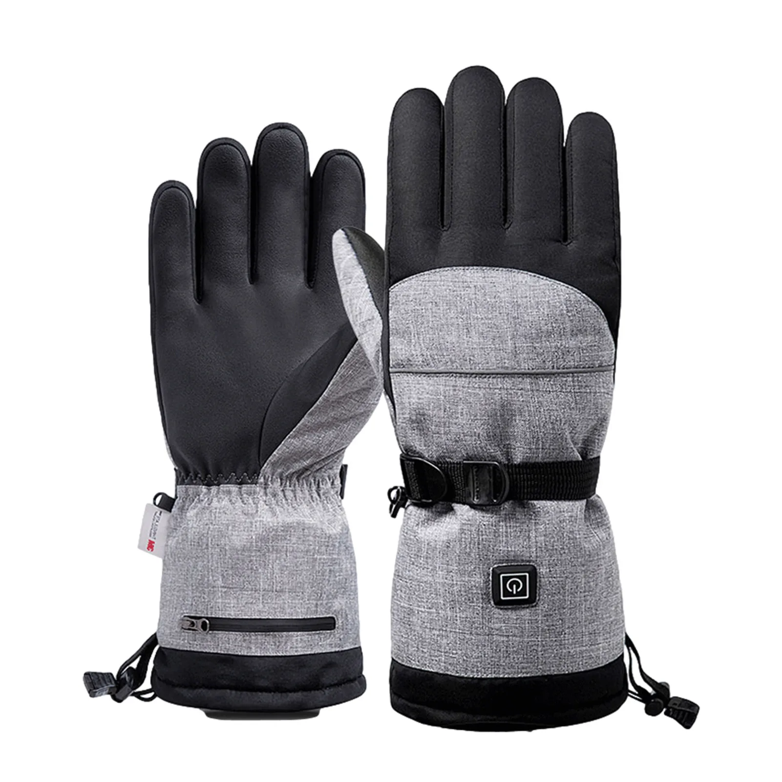 

3pcs/set 1pair Electric Heating Gloves2pc Battery Box Outdoor Winter Ski Warm Heated Gloves Hand Warmer Mittens Cycling Riding