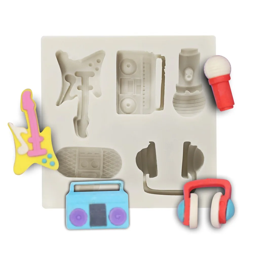 Силиконовая форма для радио/гитары/гарнитуры/микрофона | Дом и сад