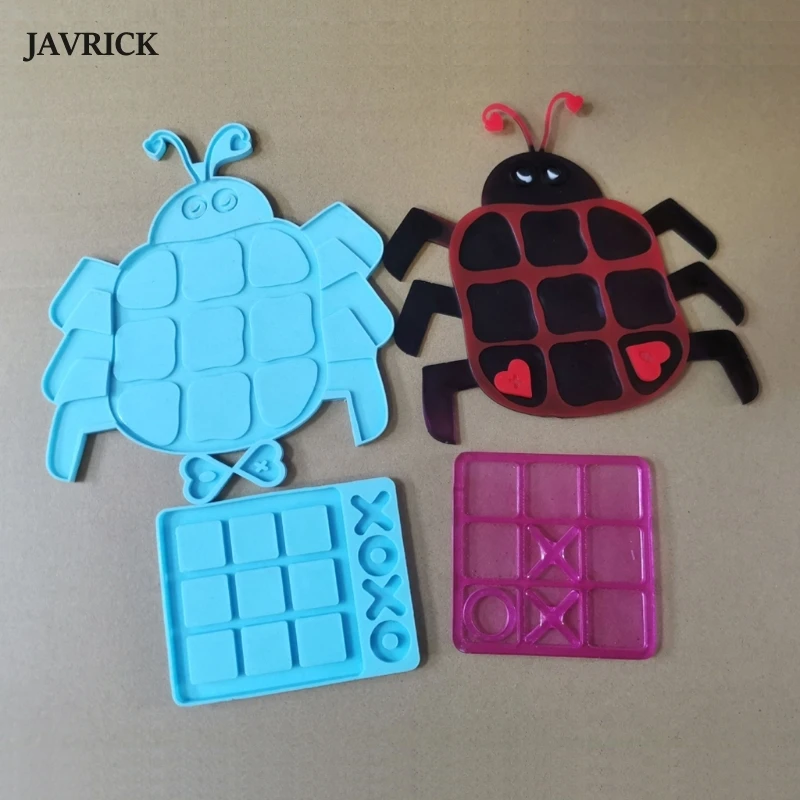 

2Pcs Tac Toe Game Board Silicone Mold with XO Game Board Mold Resin Family Game Silicone Epoxy Resin Casting Mold Kit