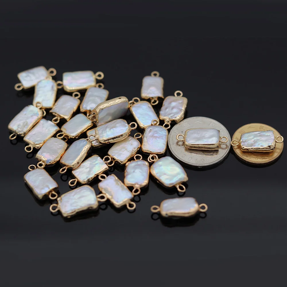 Соединители из натурального жемчуга неправильной формы в стиле барокко