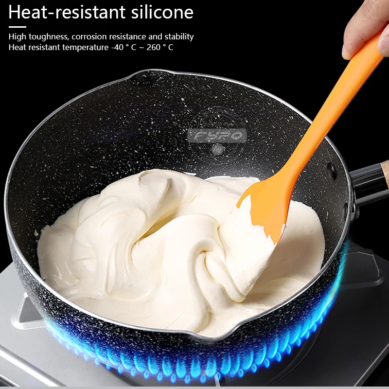 Силиконовые лопатки многоцветный термостойкий резиновый шпатель антипригарные