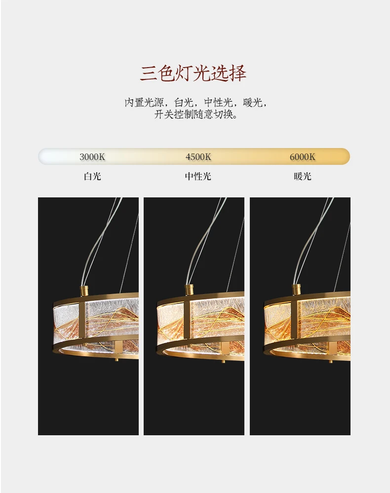 Люстра в китайском стиле роскошная креативная лампа с эмалью для гостиной