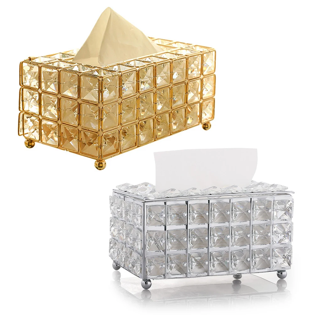 Европейская Хрустальная коробка для салфеток простой домашний искусственный