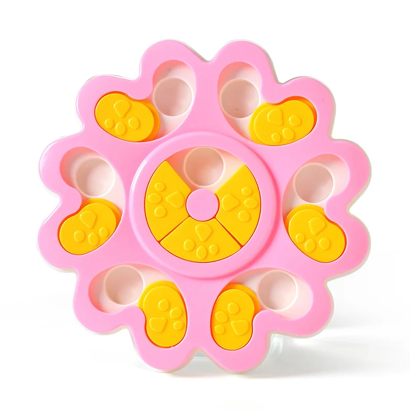 

NIPEECO Dog Puzzle Toys Interactive Dog Dispenser Increas IQ Interesting Round Puppy Treat For Small Medium Dog Pet Supplies