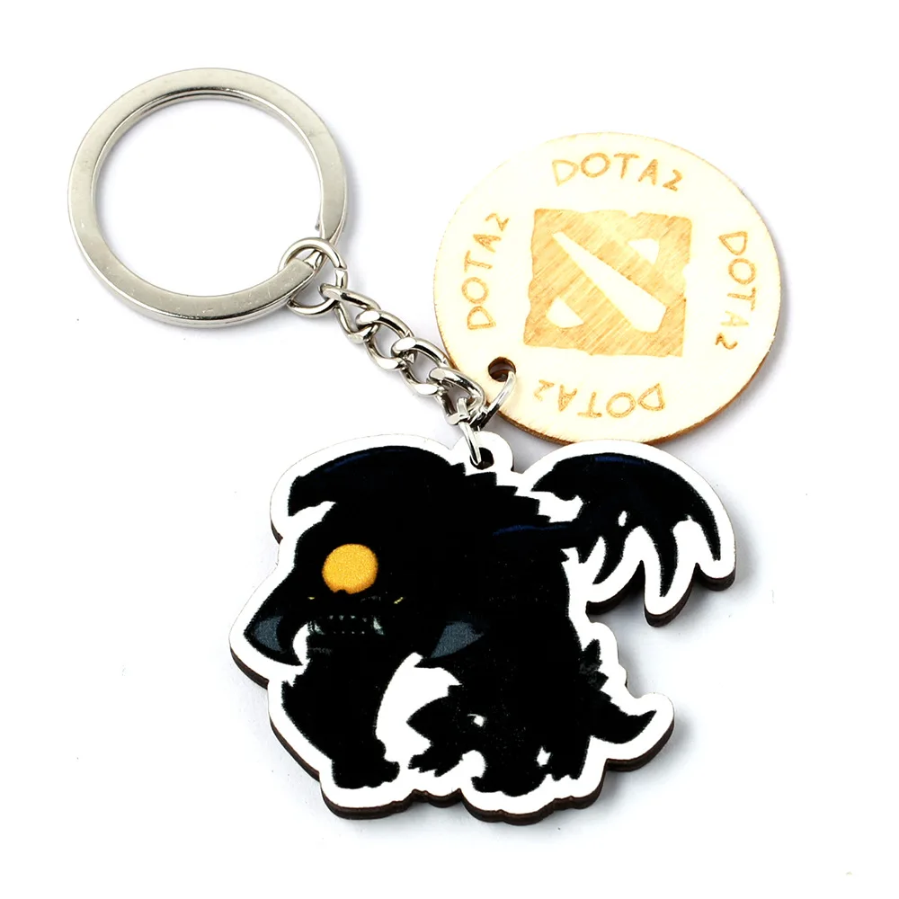 2020 Popular Game Dota2 key Chain Wooden Character Pendant Chains Porte Clef Anime Fan Jewelry | Украшения и аксессуары