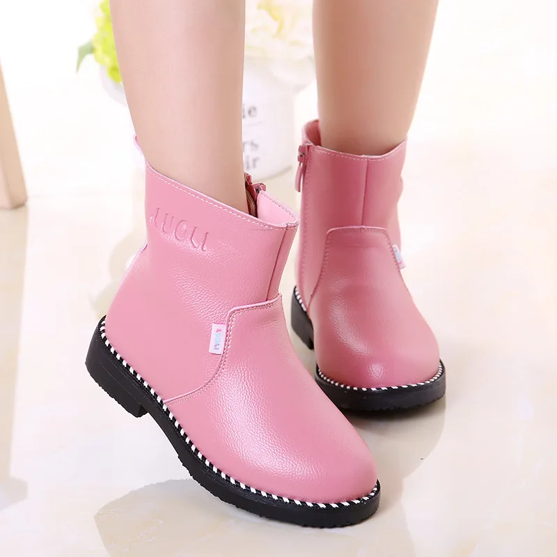 Детские ботинки Новинка Осень зима 2019 бархатные Ботинки Martin для маленьких