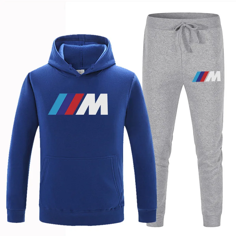 

Brand Spring Autumn Men's Suit Sportswear 2 Piece Hoodie Pants Jogging Fitness Sports Hedging Sportswear Suit Men's Sets