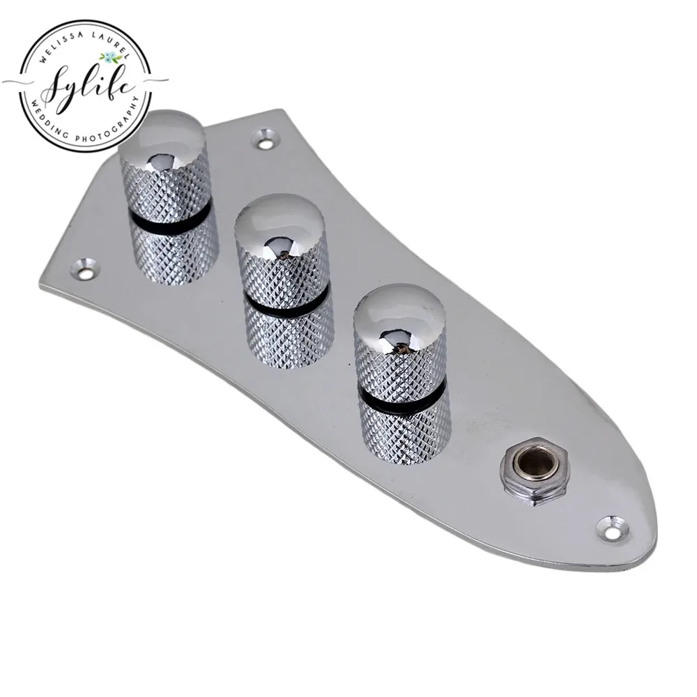 Хромированная Проводная контрольная пластина для JB bass|Детали и аксессуары гитар|