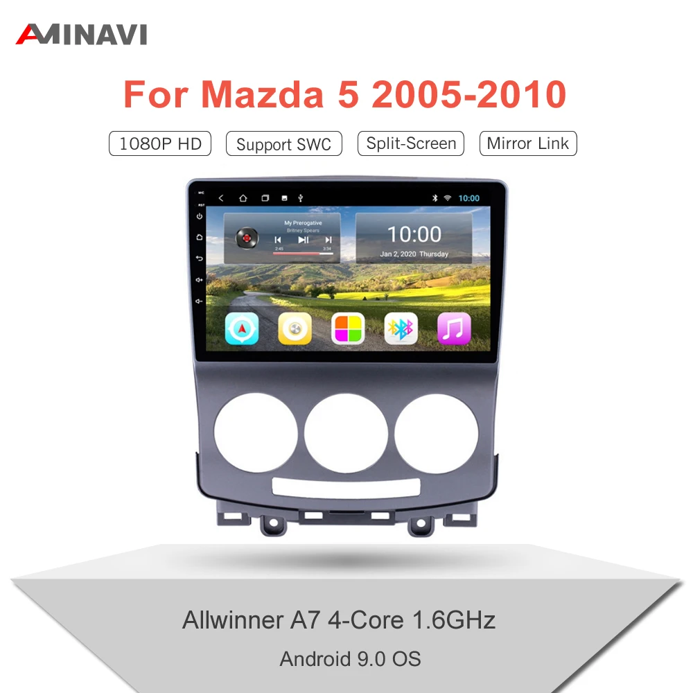 Автомагнитола Mazda 5 2005 2010 Android 9 0 HD 2 Din|Автомагнитолы| |
