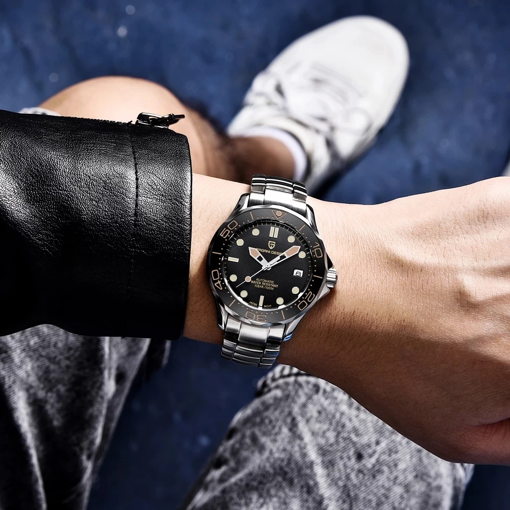 Новые мужские механические часы PAGANI DESIGN 007 commander роскошные Брендовые Часы 100 м