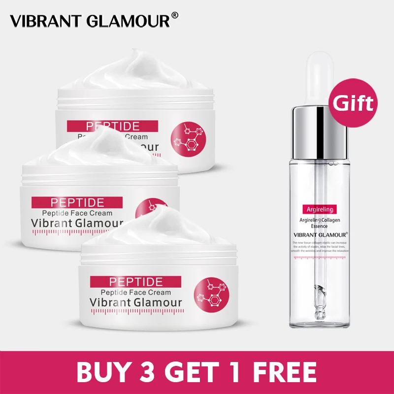 

Buy 3 Get 1 Gift Face Cream Set Six Peptides Collagen Cream Anti-Wrinkle Firming Anti Aging Whitening Moisturizing Skin Care