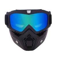new cycling glasses outdoor sport bike sunglasses men women ski bicycle eyewear skiing motocross goggle with detachable mask