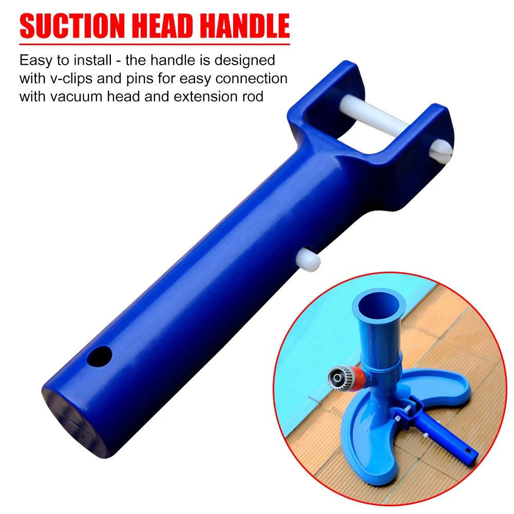

Swimming Pool Vacuum Head Handle Replacement Sewage V-Clip Pin Suction Cleaning Equipment Tool Accessories Blue 12x5cm
