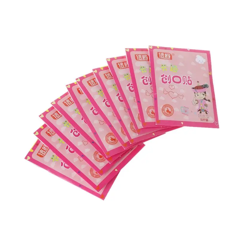 100 шт. Детские водонепроницаемые дышащие пластыри на клейкой основе|Брекеты и