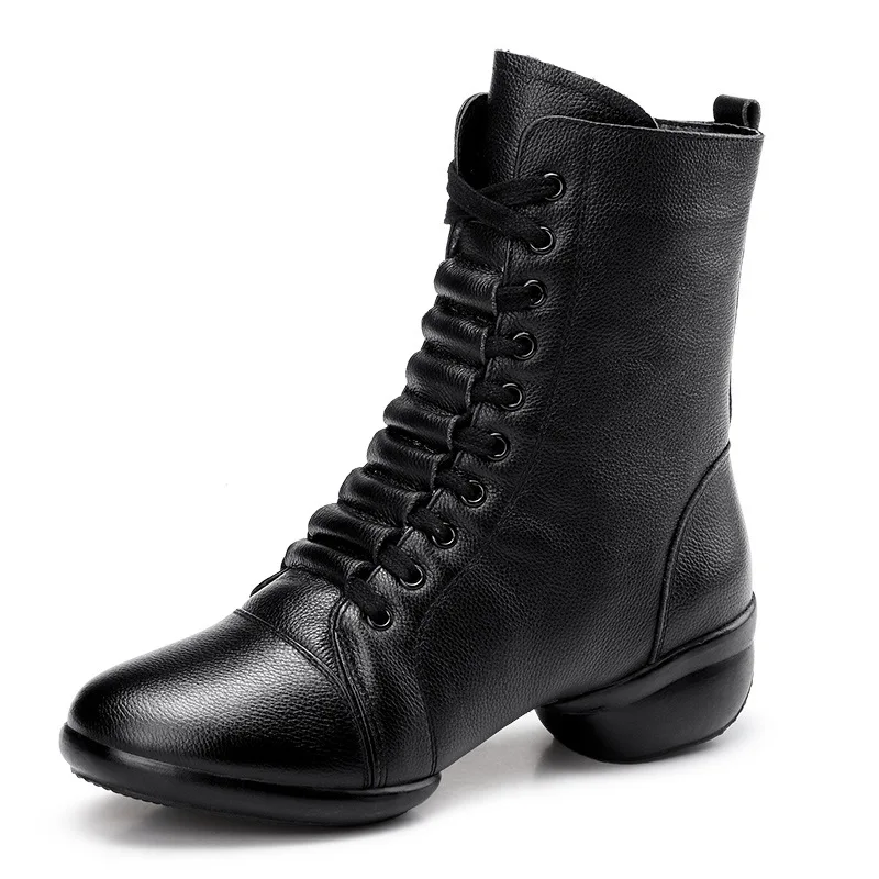 

women's shoes autumn winter 2020 boots sports shoes cowhide leisure deep mouth single shoes high top shoes