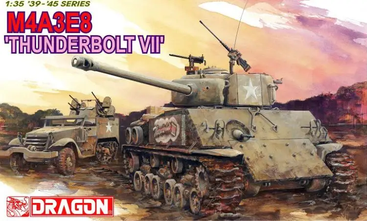 Дракон 6183 1/35 весы M4A3E8 дисплей танка Thunderbolt VII детская игрушка пластиковая сборка