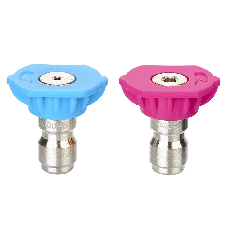 

Second Story Quick-Connect Nozzle Tips For Power Washer, Soap And Rinse Jet Stream, Long Range Nozzle,1/4 Inch, 4000Psi, 2-Pack