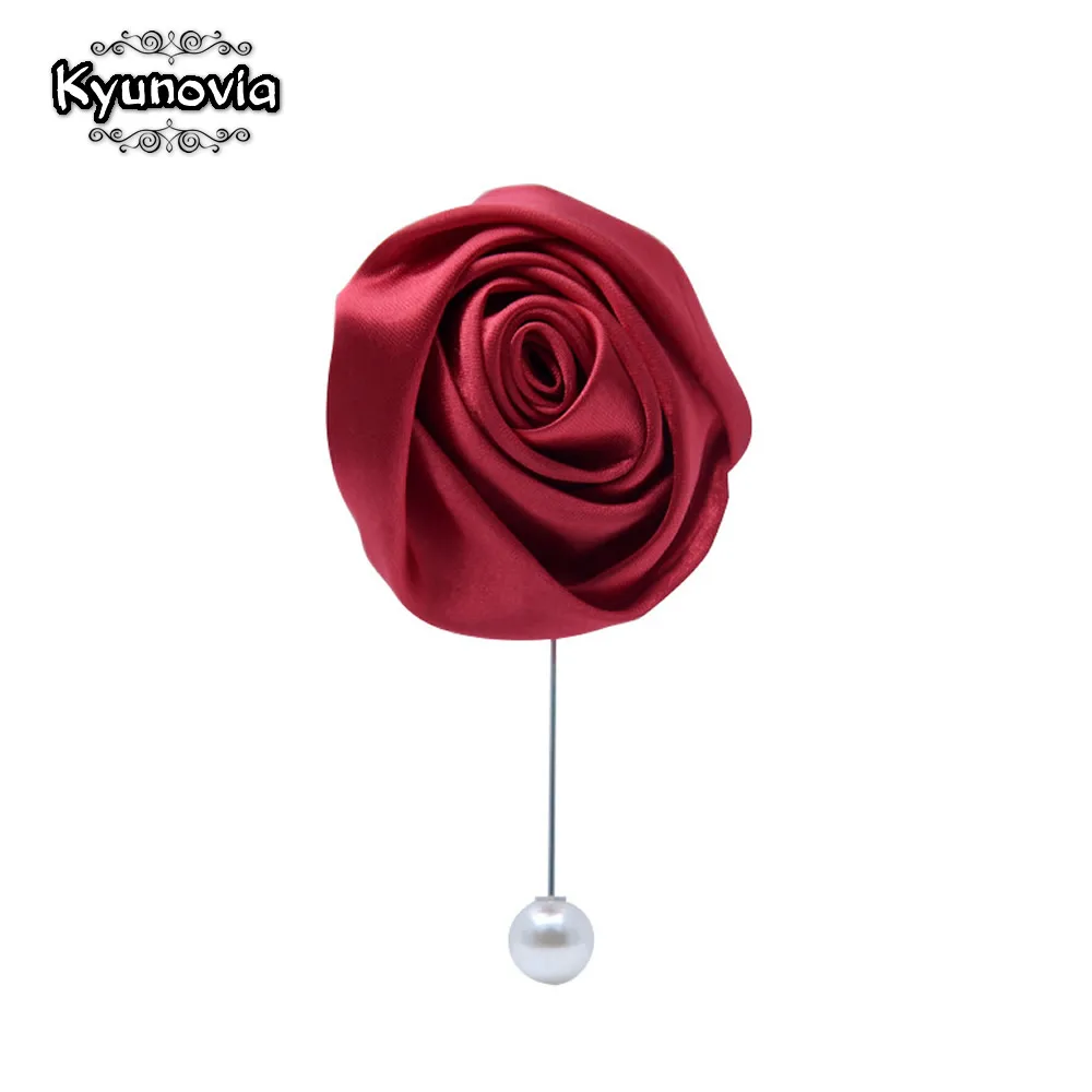 Большая Жемчужная Цветочная Булавка С длинной иглой брошь шелковые розы цветы