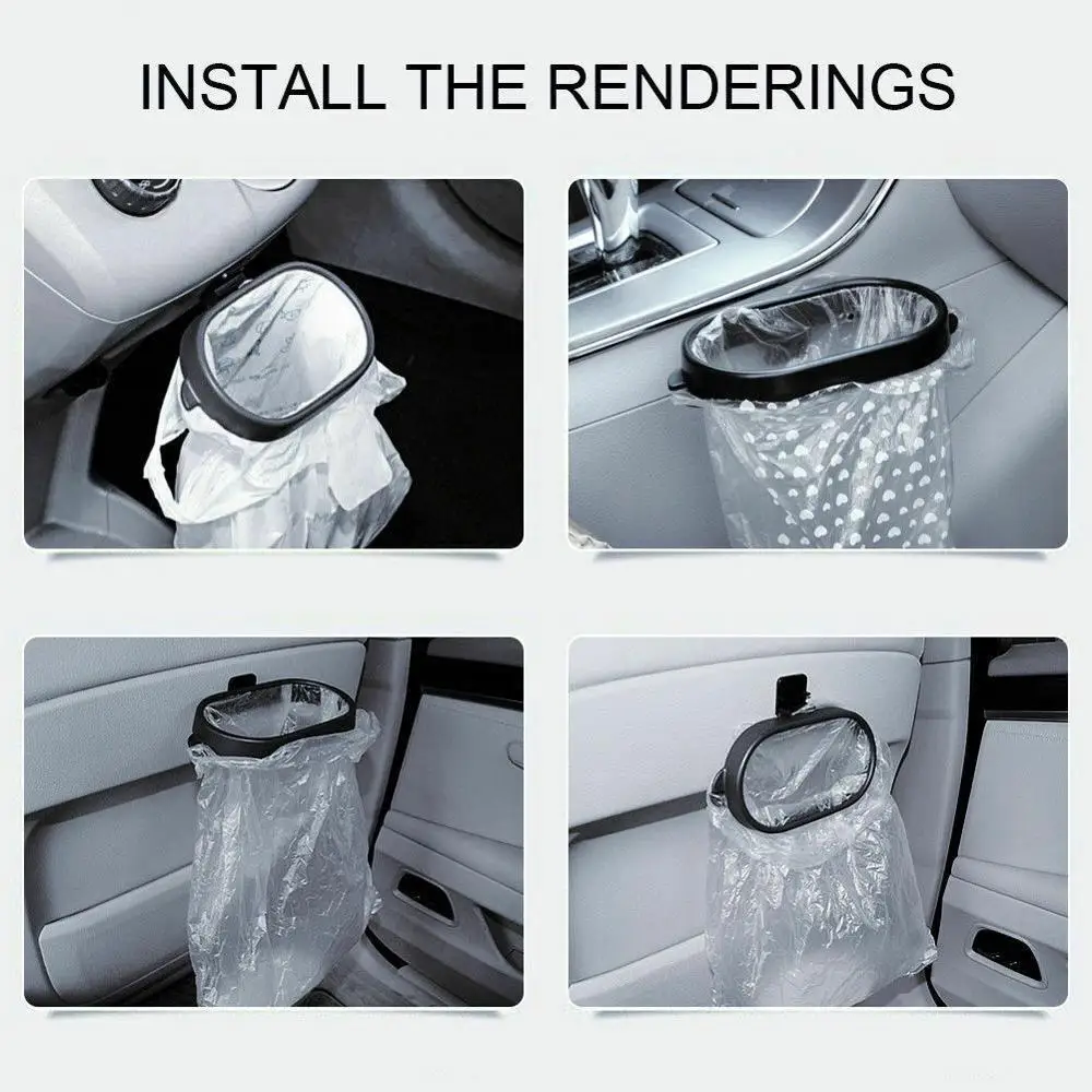 OLOMM Новый портативный автомобильный мусорный бак для мусора Водонепроницаемый