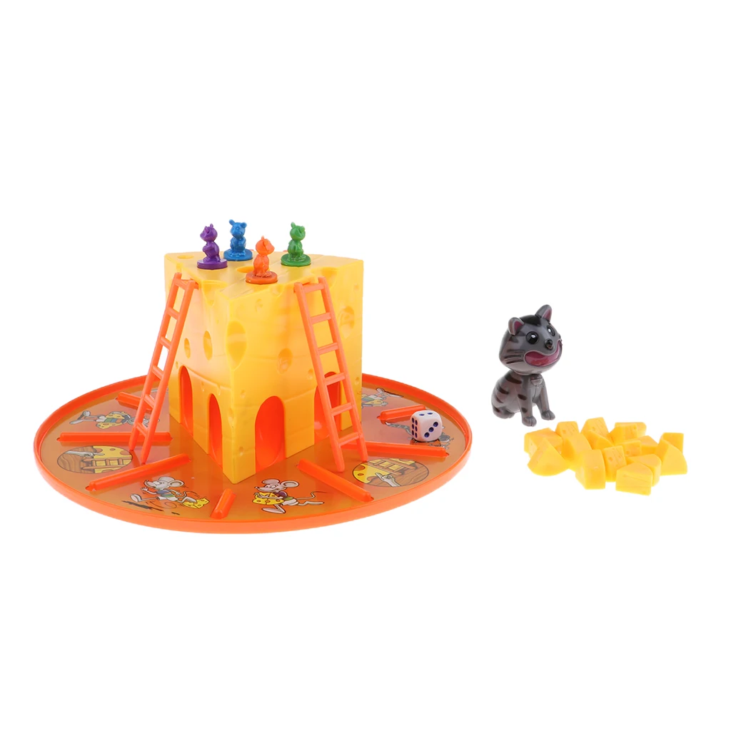 Классическая настольная игра с кошкой и мышью сыром 4 мыши развивающие