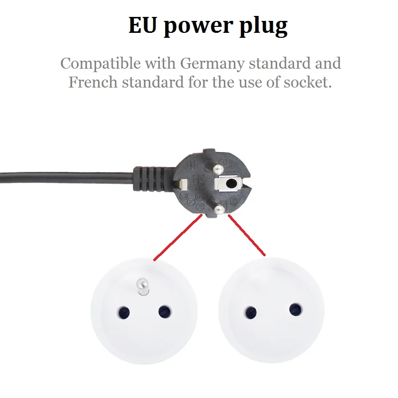 Умный USB Мощность розеток EU/FC штекер 3 розетки Порты и разъёмы Зарядное устройство