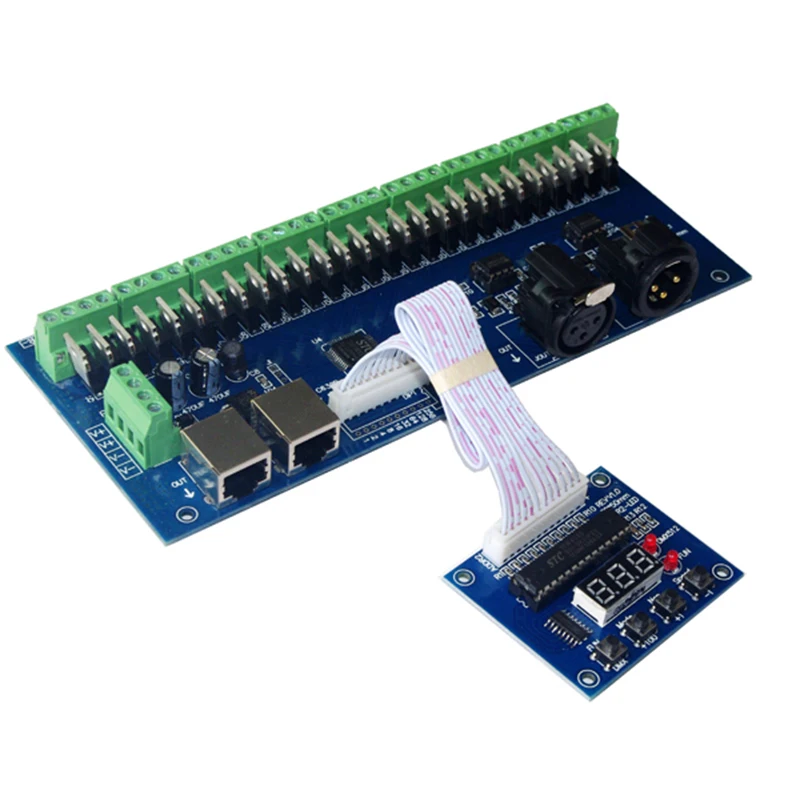 Цифровой дисплей 27CH led DMX512 декодер DC12V 24V 27 channel 9 групп 27A max DMX РЛ 3P светодиодный