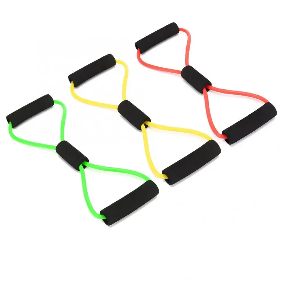 Эластичный утягивающий канат для фитнеса 8 форм Эспандер груди Йога похудение