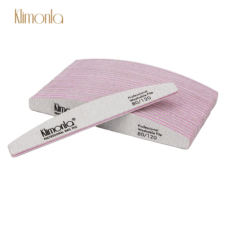 

25Pcs/Lot Double Side Nail Files 80/120 Lime a ongle Professionel Nail Accessoires Diamond Grey Nail File Sanding Manicure Salon