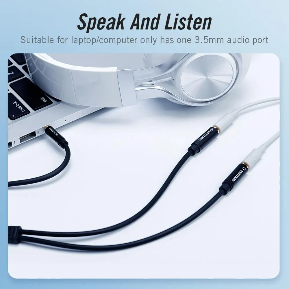 Vention кабель-удлинитель для наушников Jack 3 5 мм аудио кабель папа-2 Женский микрофон