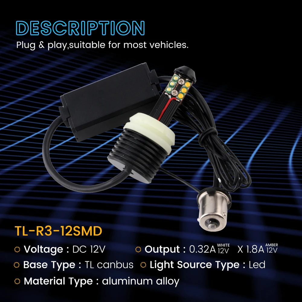 4X DRL поворотник светодиодный 12 SMD 1156 BA15S P21W BAU15S PY21W 3156 7440 W21W янтарный и белый двойной цвет Автомобильный светодиодный фонарь